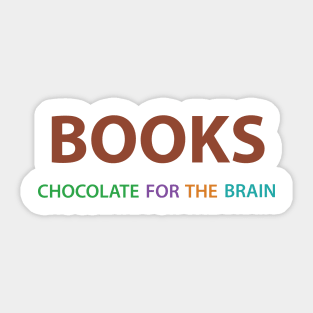 Books: chocolate for the brain. Sticker